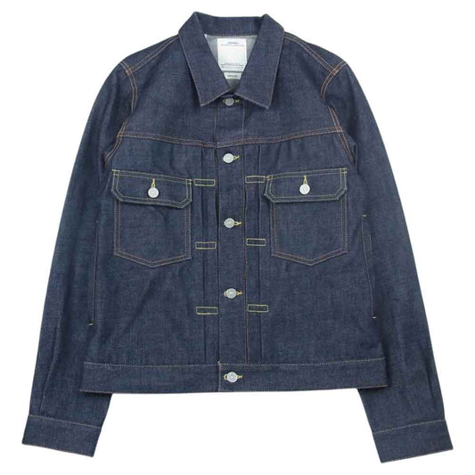 VISVIM ビズビム 0120105006001 20SS SS 101 JKT UNWASHED アンウォッシュド デニム ジャケット インディゴブルー系 2【中古】