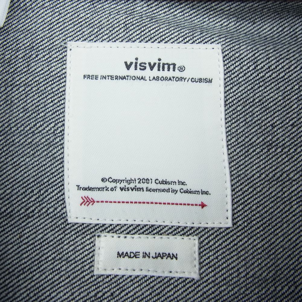 VISVIM ビズビム 0120105006001 20SS SS 101 JKT UNWASHED アンウォッシュド デニム ジャケット インディゴブルー系 2【中古】