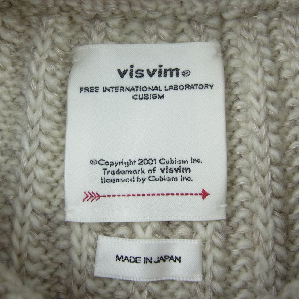 VISVIM ビズビム 0121205012004 21AW AMPLUS TURTLENECK KNIT アンプラス タートルネック ニット セーター ベージュ系 2【中古】