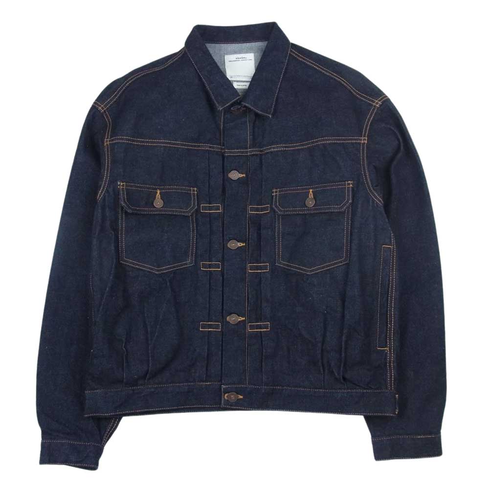VISVIM ビズビム 0122105006002 22SS SS 101XX JKT UNWASHED アンウォッシュド デニム ジャケット インディゴブルー系 2【中古】