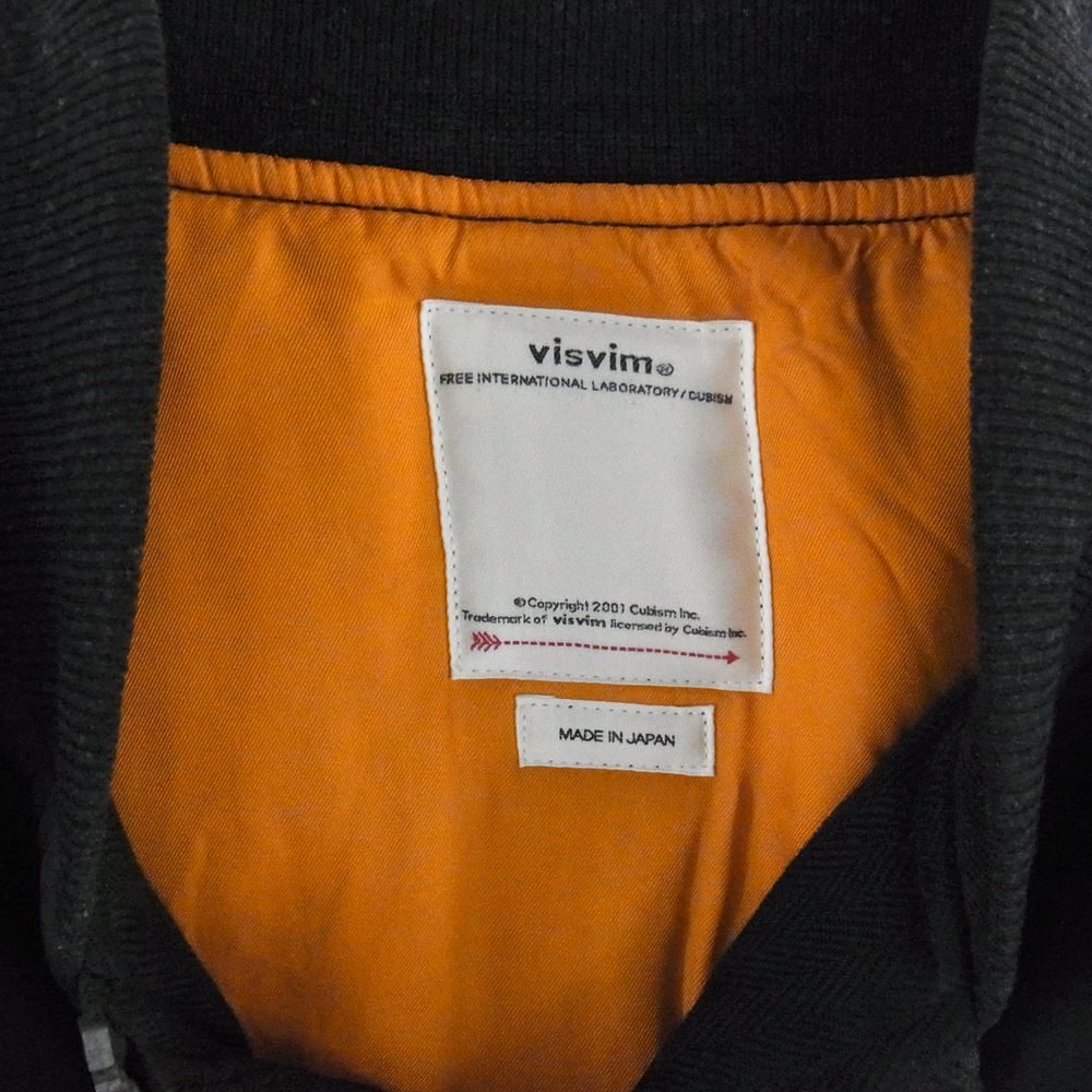 VISVIM ビズビム 0120205013018 20AW THORSON JKT PEERLEES 泥染 トーソン ピアレス フライト MA-1 ジャケット ブラック系 1【中古】