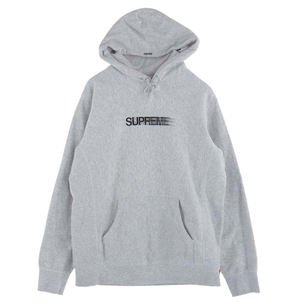 Supreme シュプリーム 23SS  Motion Logo Hooded Sweatshirt モーション ロゴ スウェット パーカー グレー系 M【中古】