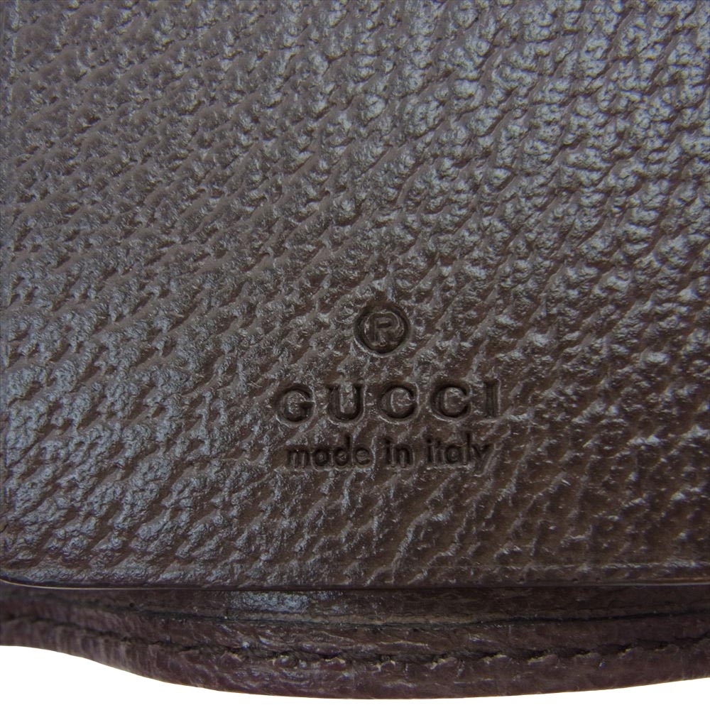 GUCCI グッチ 603732 オフィディア GGスプリーム シェリーライン キャンバス 6連 キーケース ライトブラウン系 ダークブラウン系【美品】【中古】