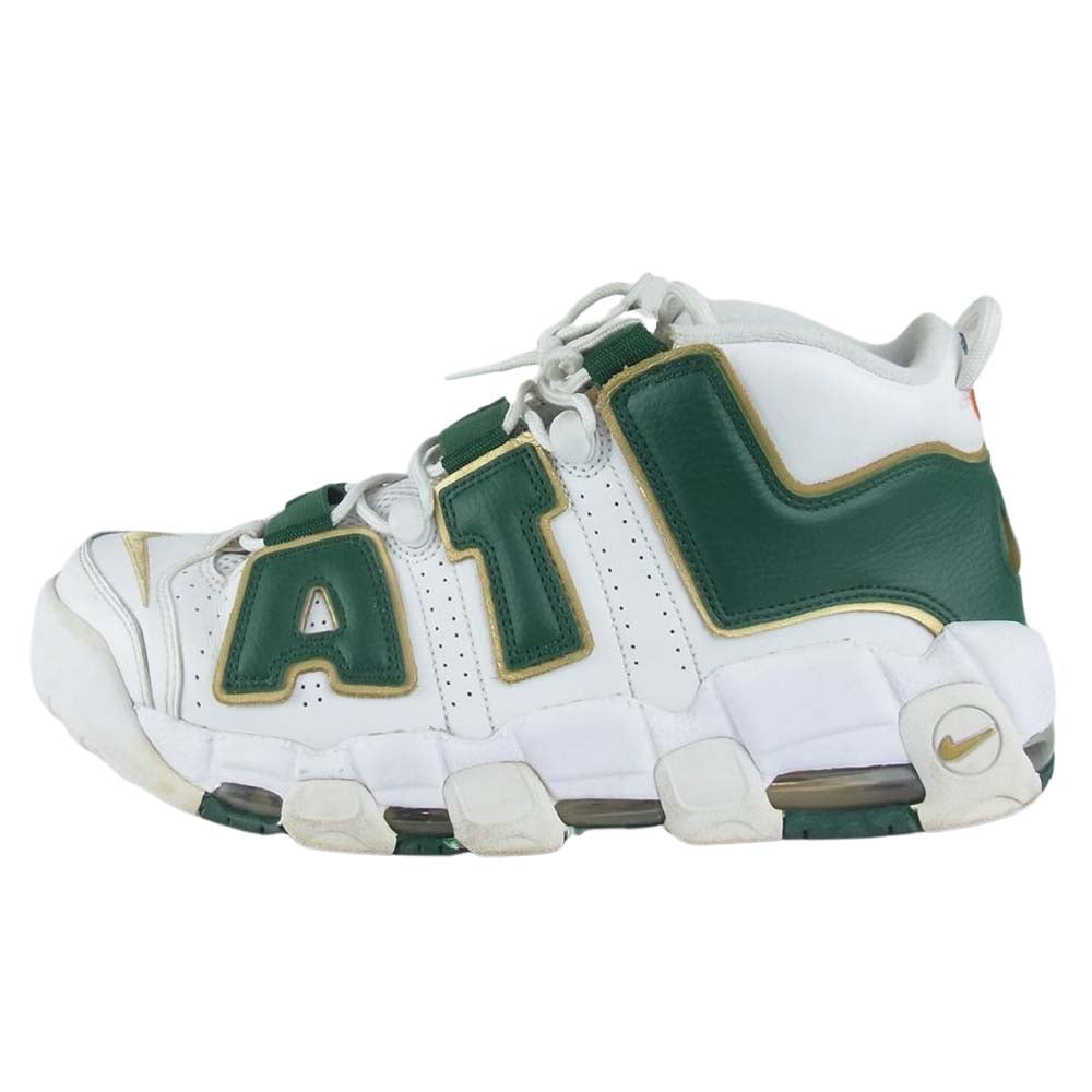 NIKE ナイキ AJ3139-100 AIR MOREUPTEMPO QS ATLANTA エア モア アップテンポ アトランタ ハイカット スニーカー ホワイト系 27.5cm【中古】