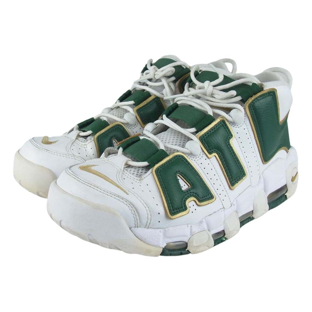 NIKE ナイキ AJ3139-100 AIR MOREUPTEMPO QS ATLANTA エア モア アップテンポ アトランタ ハイカット スニーカー ホワイト系 27.5cm【中古】