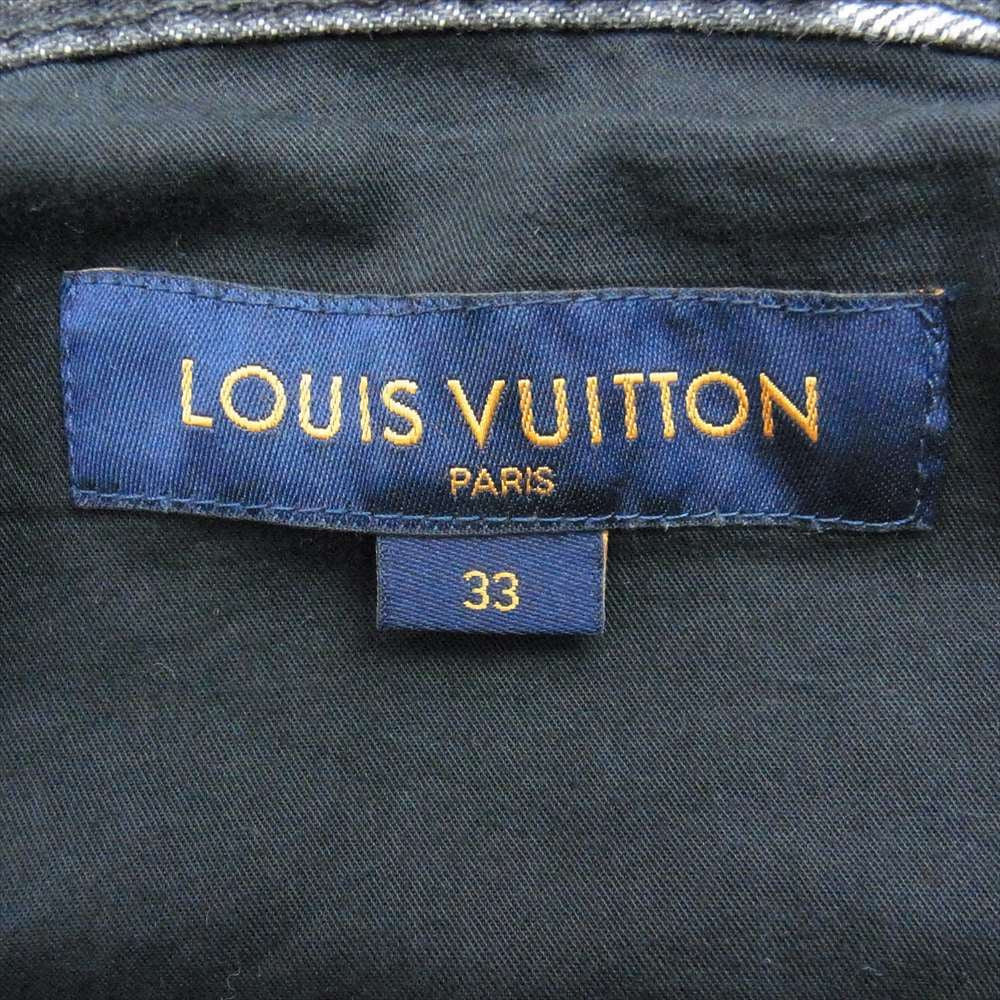 LOUIS VUITTON ルイ・ヴィトン × NIGO Giant Damier Waves MNGM Pants ジャイアント ダミエ ウェーブス モノグラム デニム パンツ  グレー系 33【中古】