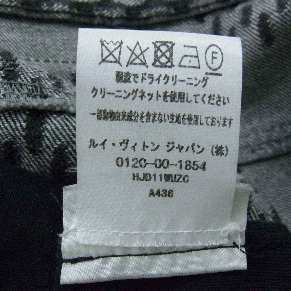 LOUIS VUITTON ルイ・ヴィトン × NIGO Giant Damier Waves MNGM Pants ジャイアント ダミエ ウェーブス モノグラム デニム パンツ  グレー系 33【中古】