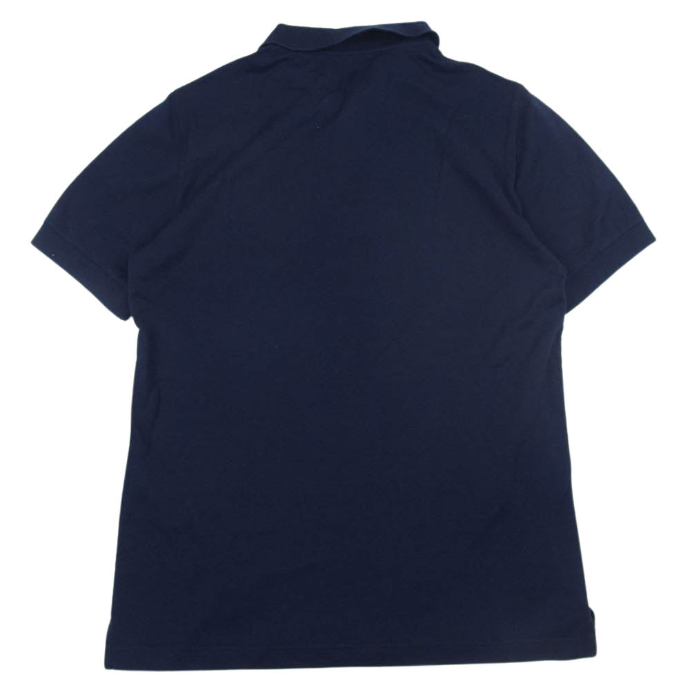 PRADA プラダ 三角ロゴワッペン ポロ シャツ ネイビー系 M【中古】