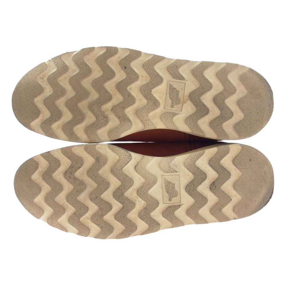 RED WING レッドウィング 866 緑犬タグ 犬刻印 レザー ペコスブーツ Pecos Boots ライトブラウン系 US9E【中古】