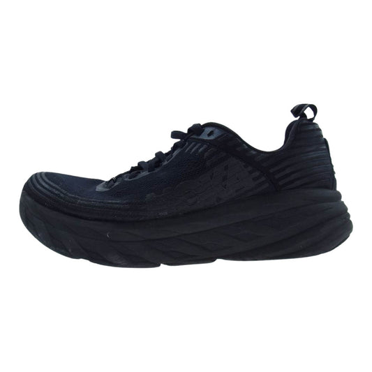 HOKA ONE ONE ホカ オネオネ F27218F BONDI 6 ボンダイ ローカットスニーカー  ブラック系 26.0cm【中古】