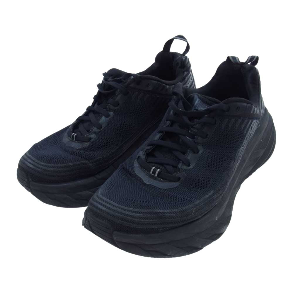 HOKA ONE ONE ホカ オネオネ F27218F BONDI 6 ボンダイ ローカットスニーカー  ブラック系 26.0cm【中古】