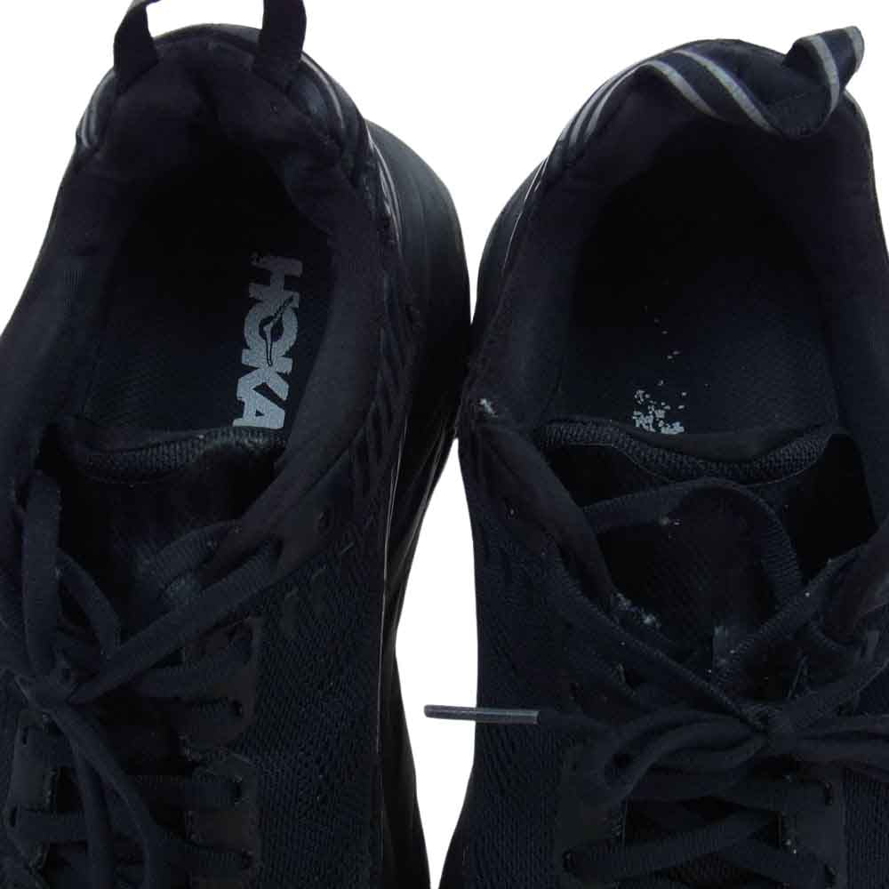 HOKA ONE ONE ホカ オネオネ F27218F BONDI 6 ボンダイ ローカットスニーカー  ブラック系 26.0cm【中古】