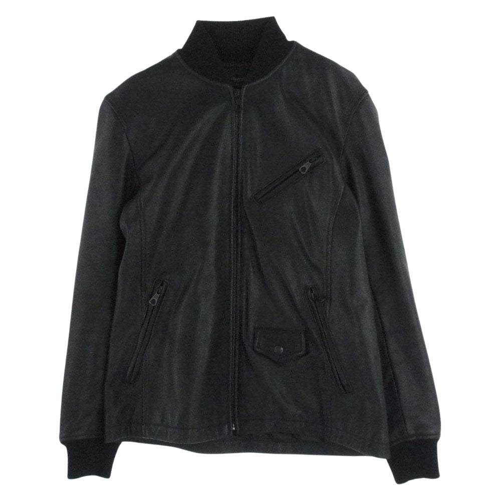 UNITED ARROWS ユナイテッドアローズ 6225-648-0290 ホースハイド レザー ブルゾン ジャケット 馬革 ブラック系【中古】
