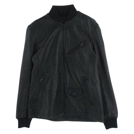 UNITED ARROWS ユナイテッドアローズ 6225-648-0290 ホースハイド レザー ブルゾン ジャケット 馬革 ブラック系【中古】