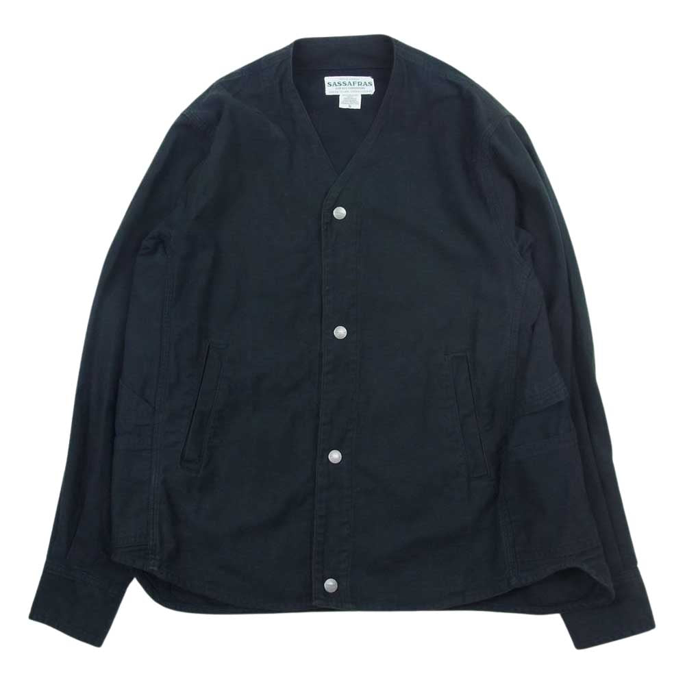 SASAFRAS ササフラス GARDENIA JACKET コットンガーデニア ジャケット  ブラック系 S【中古】