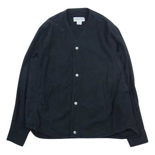SASAFRAS ササフラス GARDENIA JACKET コットンガーデニア ジャケット  ブラック系 S【中古】