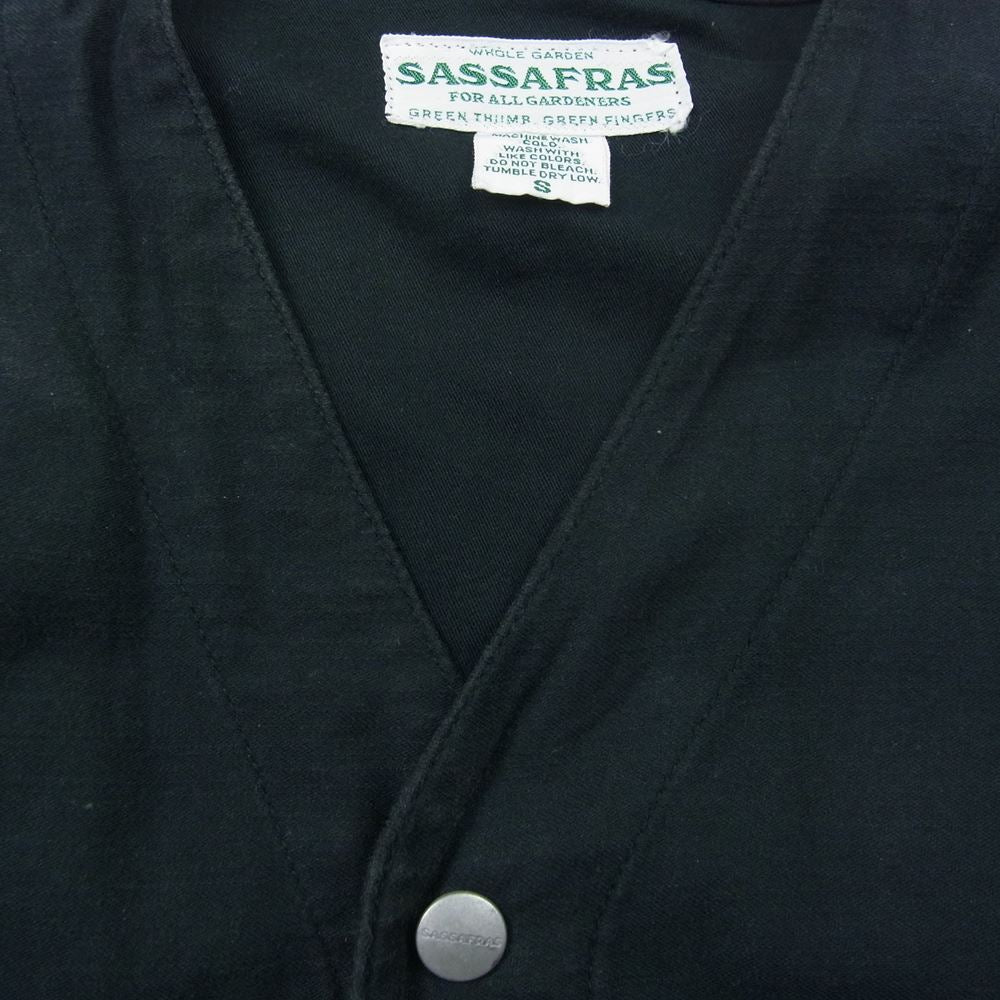 SASAFRAS ササフラス GARDENIA JACKET コットンガーデニア ジャケット  ブラック系 S【中古】