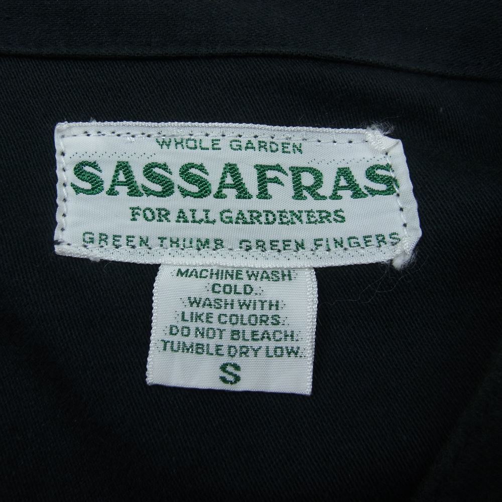 SASAFRAS ササフラス GARDENIA JACKET コットンガーデニア ジャケット  ブラック系 S【中古】