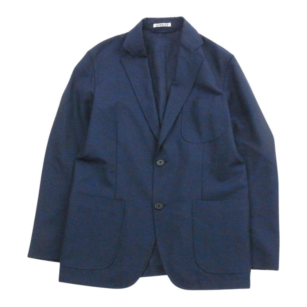 AURALEE オーラリー A65J01WM テーラードジャケット パンツ 上下 セット アップ ネイビー系 3【中古】