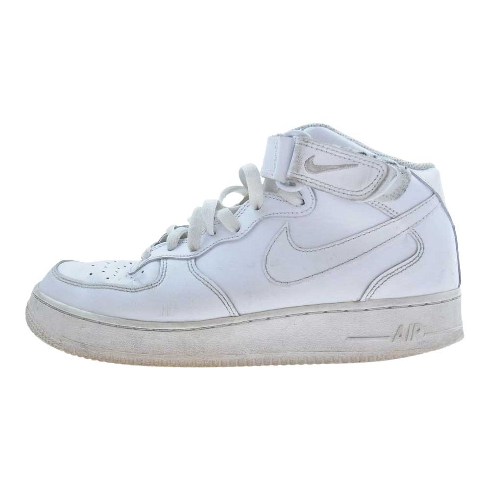NIKE ナイキ 315123-111  AIR FORCE1 MID エアフォース1 ミッド ミドルカット スニーカー  ホワイト系 26.5cm【中古】