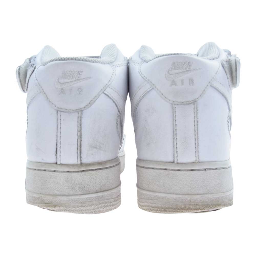 NIKE ナイキ 315123-111  AIR FORCE1 MID エアフォース1 ミッド ミドルカット スニーカー  ホワイト系 26.5cm【中古】