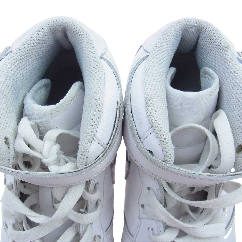 NIKE ナイキ 315123-111  AIR FORCE1 MID エアフォース1 ミッド ミドルカット スニーカー  ホワイト系 26.5cm【中古】