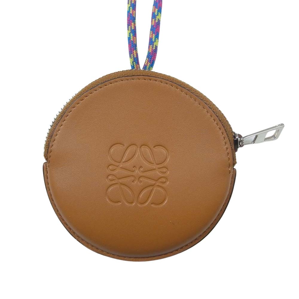 LOEWE ロエベ クッキー チャーム ジップ アラウンド ウォレット 財布 小銭入れ ブラウン系【中古】