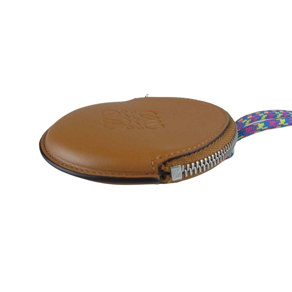 LOEWE ロエベ クッキー チャーム ジップ アラウンド ウォレット 財布 小銭入れ ブラウン系【中古】