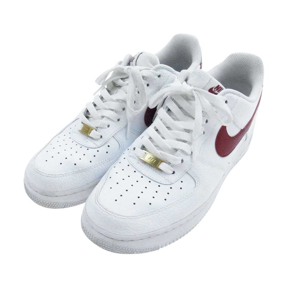 NIKE ナイキ CZ0326-100 AIR FORCE 1 07 エアフォース1 WHITE TEAM RED WHITE ローカット スニーカー ホワイト系 エンジ系 27.5cm【中古】