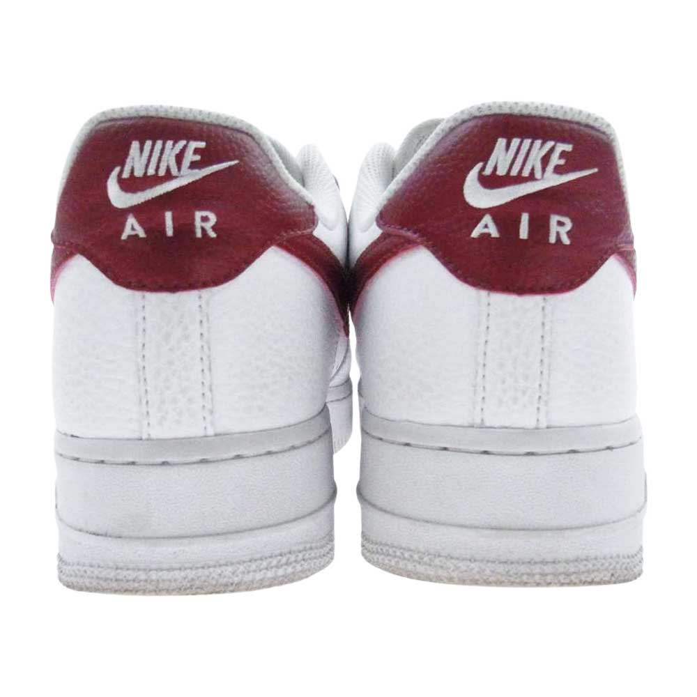 NIKE ナイキ CZ0326-100 AIR FORCE 1 07 エアフォース1 WHITE TEAM RED WHITE ローカット スニーカー ホワイト系 エンジ系 27.5cm【中古】