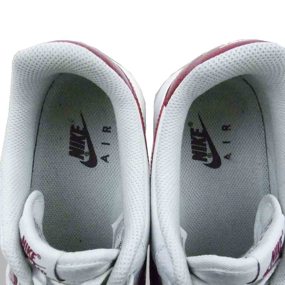 NIKE ナイキ CZ0326-100 AIR FORCE 1 07 エアフォース1 WHITE TEAM RED WHITE ローカット スニーカー ホワイト系 エンジ系 27.5cm【中古】