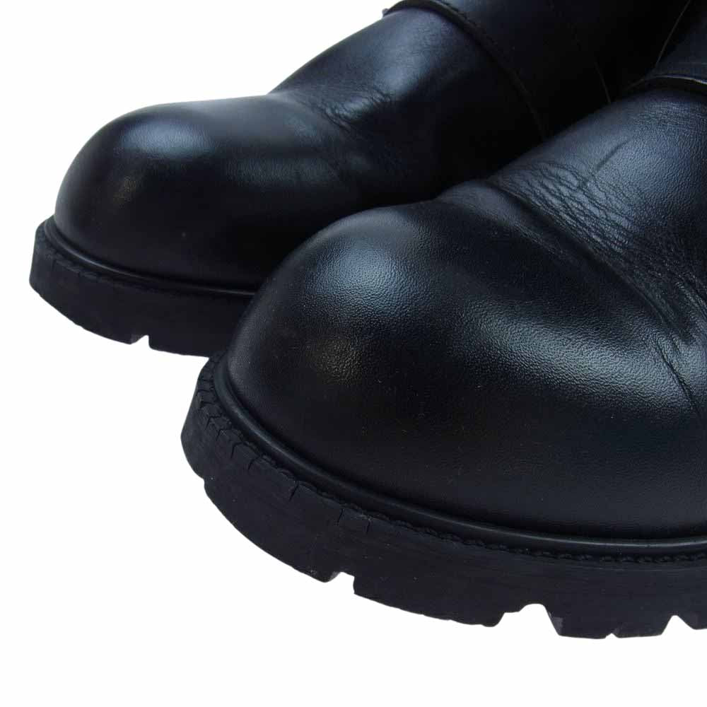 KADOYA カドヤ ブラック アンクル レザー ショートブーツ ブラック系 27【中古】