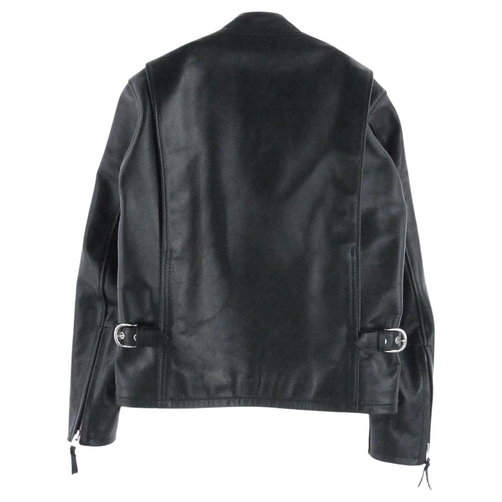 KADOYA カドヤ HF/AS-1VS HEAD FACTORY ヘッド ファクトリー スタンドカラー シングル ライダース レザー ジャケット ブラック系 XL【中古】