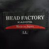 KADOYA カドヤ HF/AS-1VS HEAD FACTORY ヘッド ファクトリー スタンドカラー シングル ライダース レザー ジャケット ブラック系 XL【中古】