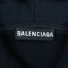 BALENCIAGA バレンシアガ 570811 TEV50 レインボー ロゴ刺繍 オーバーサイズ プルオーバー パーカー M ブラック系 M【中古】