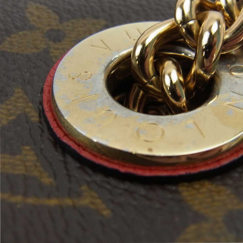 LOUIS VUITTON ルイ・ヴィトン M43776 モノグラム スレンヌBB スリーズ チェーン ショルダー バッグ ブラウン系 レッド系【中古】