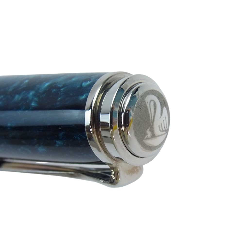 ペリカン M805 特別生産品 スーベレーン M805 オーシャンスワール 万年筆 ライトブルー系【極上美品】【中古】