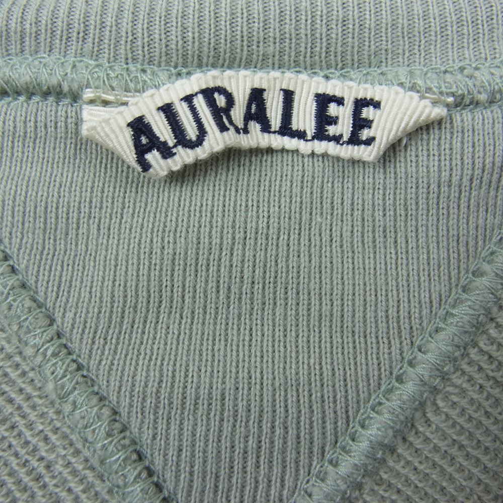 AURALEE オーラリー 22SS A22SP03LU LIGHT FLOWY SWEAT P/O プルオーバ― スウェット グリーン系【中古】