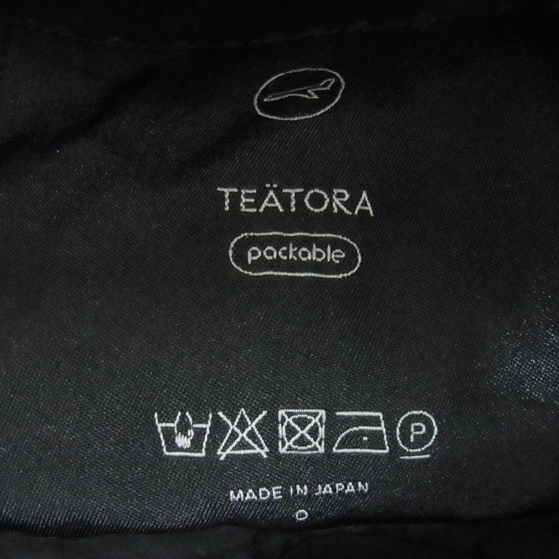 TEATORA テアトラ  TT-004-P WALLET PANTS PACKABLE ウォレットパンツ パッカブル  ブラック系 O【美品】【中古】