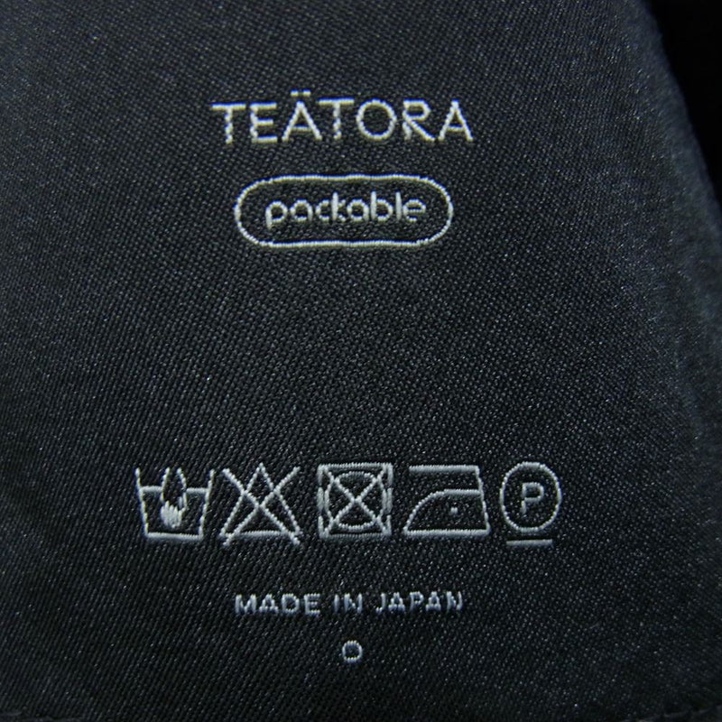 TEATORA テアトラ TT-204-P WALLET JKT  PACKABLE ウォレットジャケット  パッカブル ブラック系 O【中古】