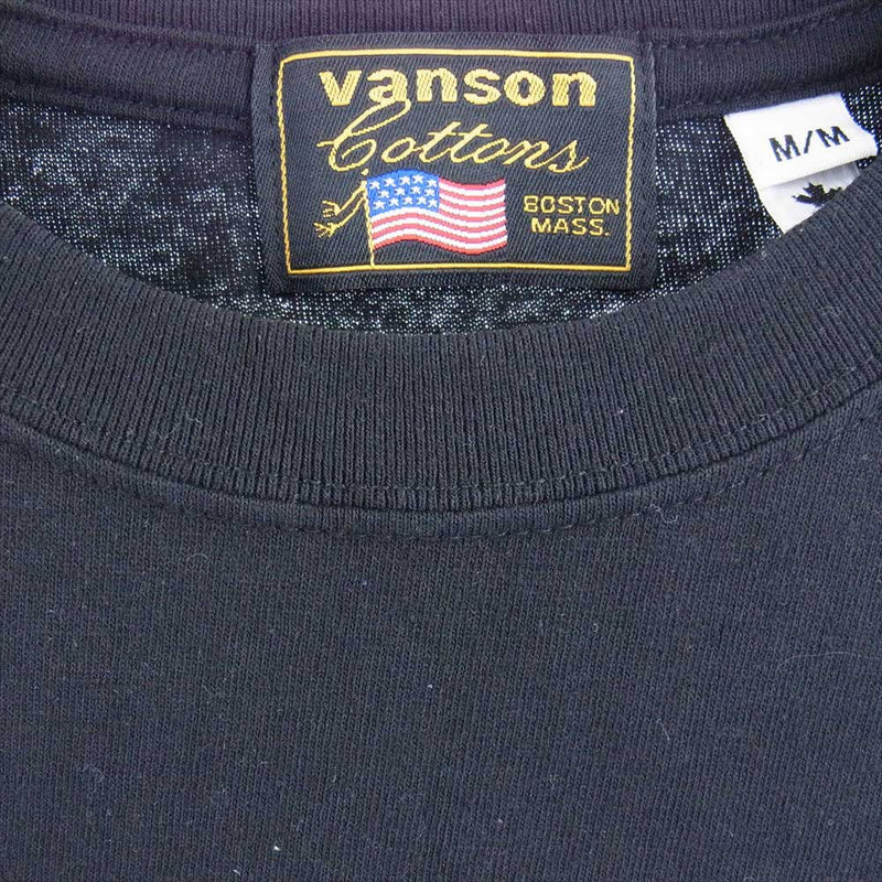 VANSON バンソン × LOONEY TUNES 半袖 Tシャツ  ブラック系【中古】