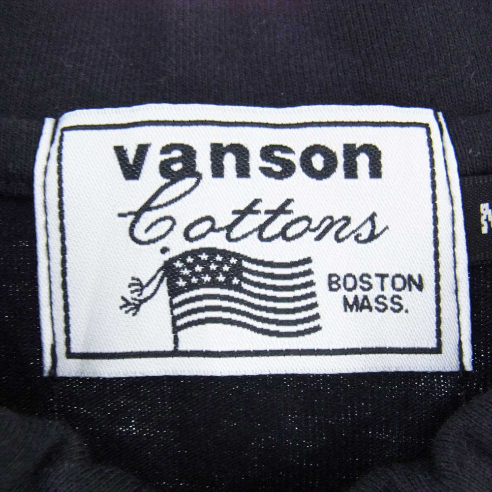 VANSON バンソン ポロ シャツ ブラック系 M【中古】