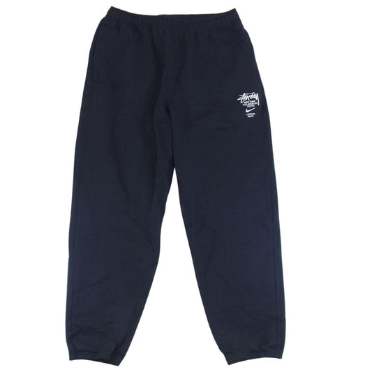 NIKE ナイキ DC4227-010 × STUSSY NRG ZR FLEECE PANT ステューシー フリース スウェット パンツ ブラック系 L【中古】