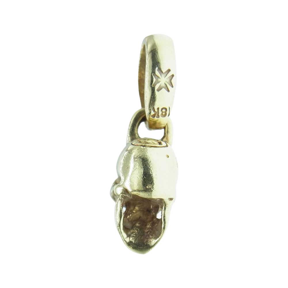 GABOR ガボール マリア ギャランティ付属 18K YELLOW GOLD SINGLE SKULL PENDANT W/H.W.O イエローゴールド シングル スカル ペンダントトップ ゴールド系【中古】