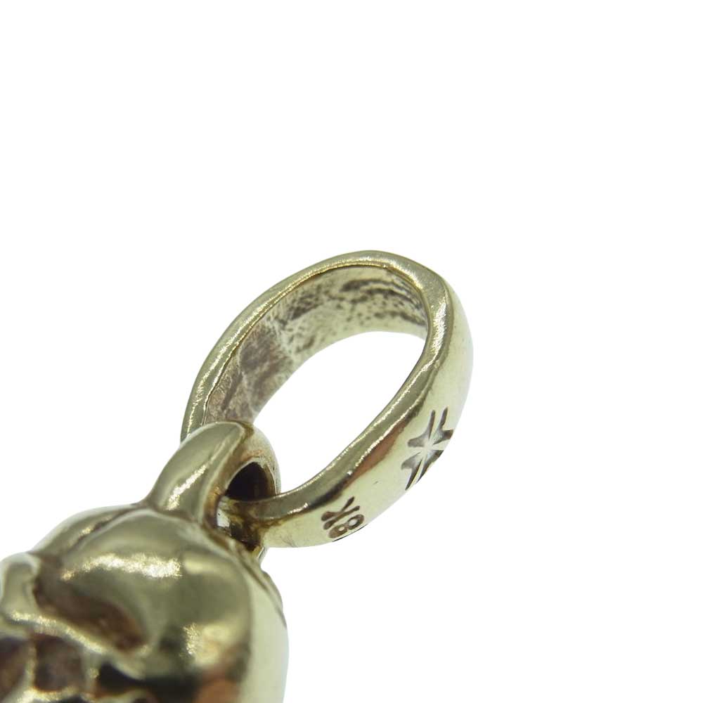 GABOR ガボール マリア ギャランティ付属 18K YELLOW GOLD SINGLE SKULL PENDANT W/H.W.O イエローゴールド シングル スカル ペンダントトップ ゴールド系【中古】