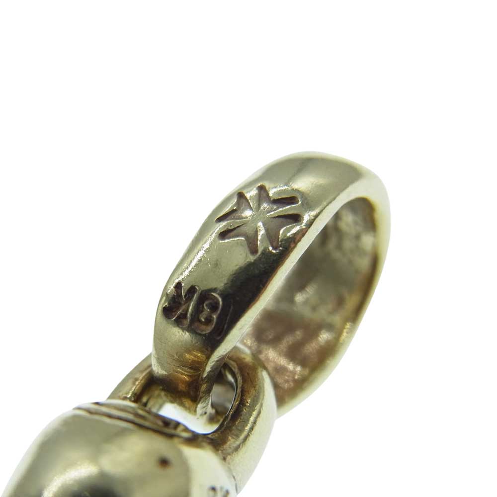 GABOR ガボール マリア ギャランティ付属 18K YELLOW GOLD SINGLE SKULL PENDANT W/H.W.O イエローゴールド シングル スカル ペンダントトップ ゴールド系【中古】