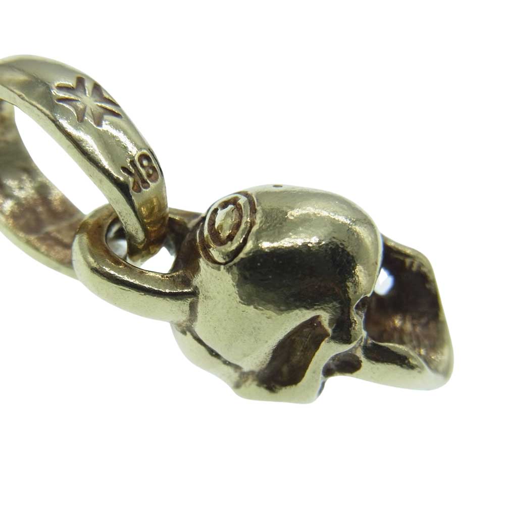 GABOR ガボール マリア ギャランティ付属 18K YELLOW GOLD SINGLE SKULL PENDANT W/H.W.O イエローゴールド シングル スカル ペンダントトップ ゴールド系【中古】