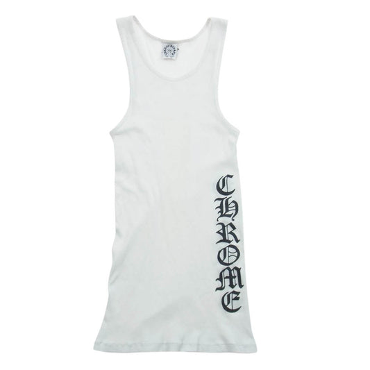 CHROME HEARTS クロムハーツ（原本無） ロゴ プリント タンクトップ ホワイト系 M【中古】