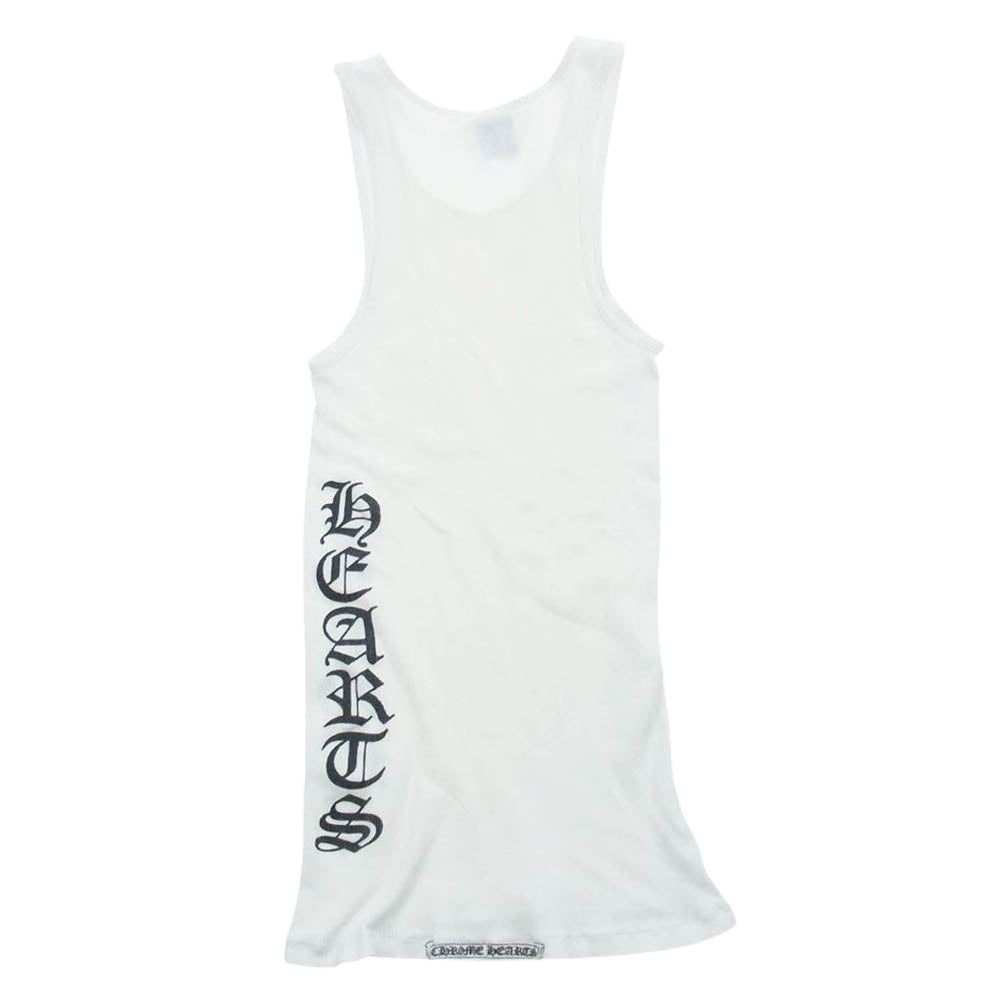 CHROME HEARTS クロムハーツ（原本無） ロゴ プリント タンクトップ ホワイト系 M【中古】