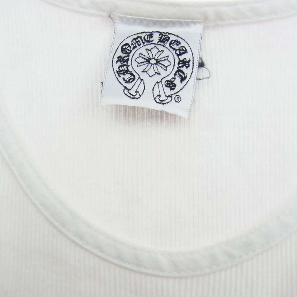 CHROME HEARTS クロムハーツ（原本無） ロゴ プリント タンクトップ ホワイト系 M【中古】